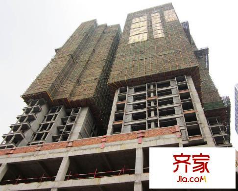 云鼎公館二期實(shí)景圖項(xiàng)目仰視實(shí)景（2011-07-18）