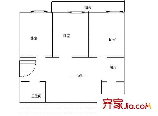 煙草公司宿舍戶型圖3室2廳 戶型圖 3室2廳1衛(wèi)1廚