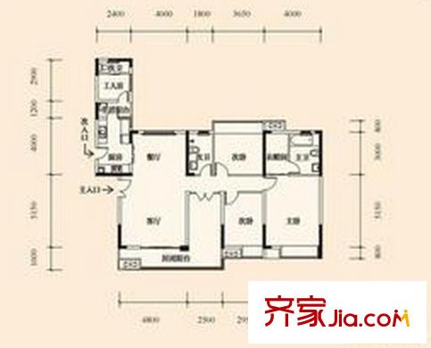 西園北里戶型圖3室2廳 戶型圖 3室2廳2衛(wèi)1廚