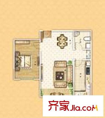 金象家園戶型圖 1室1廳 戶型圖 1室1廳1衛(wèi)1廚