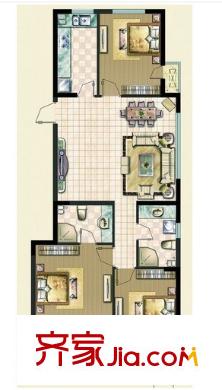 金象家園戶型圖3室2廳 戶型圖 3室2廳2衛(wèi)1廚