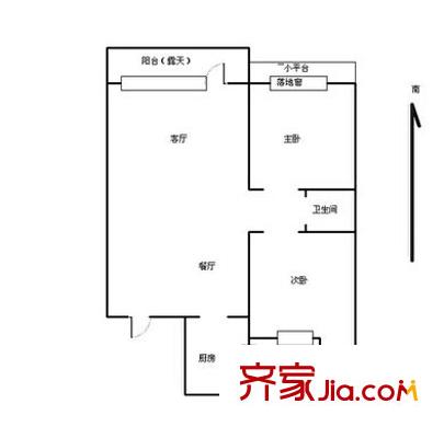 景環(huán)小區(qū)戶(hù)型圖2室2廳 戶(hù)型圖 2室2廳1衛(wèi)1廚