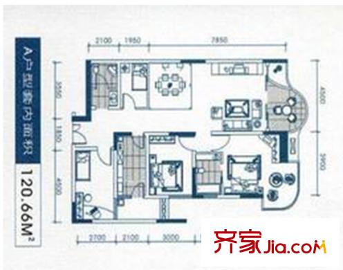 吉景小區(qū)戶型圖2室2廳 戶型圖 2室2廳1衛(wèi)1廚