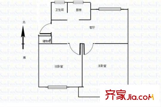 麻園灣社區(qū)戶(hù)型圖2室2廳  戶(hù)型圖 2室2廳1衛(wèi)1廚