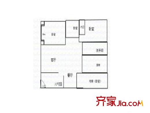 錦苑小區(qū)戶型圖4室2廳  戶型圖 4室2廳2衛(wèi)1廚