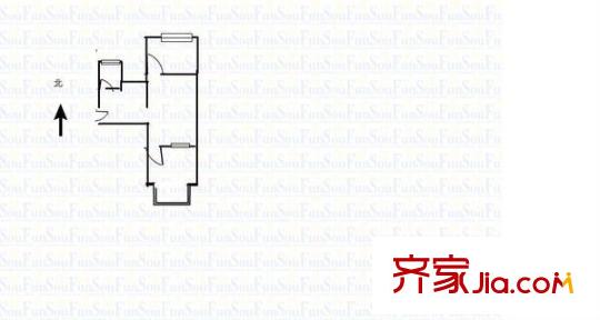 天潤花園 2室 戶型圖