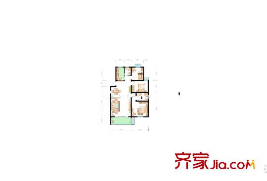 金達家園戶型圖3室2廳  戶型圖 3室2廳2衛(wèi)1廚