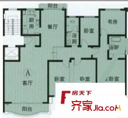 恒豐佳星園戶型圖3室2廳 戶型圖 3室2廳2衛(wèi)1廚
