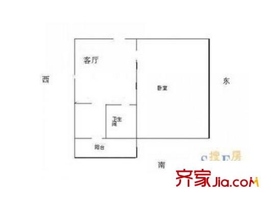 交通局宿舍戶型圖1室1廳 戶型圖 1室1廳1衛(wèi)1廚
