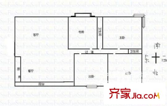 美寓明城戶型圖4室2廳2衛(wèi)1廚 戶型圖 4室2廳2衛(wèi)1廚
