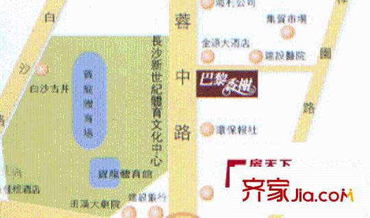 巴黎香榭交通圖