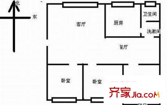省地稅局單位房戶型圖3室2廳2衛(wèi)1廚 戶型圖 3室2廳2衛(wèi)1廚