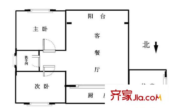明珠苑戶型圖3室2廳1衛(wèi)1廚 戶型圖 3室2廳1衛(wèi)1廚