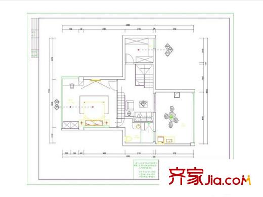 湘繡研究所宿舍戶型圖4室2廳  戶型圖（上層） 4室2廳2衛(wèi)1廚