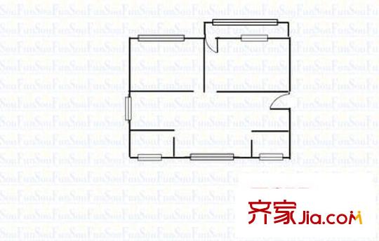 東屯渡移動公司宿舍戶型圖2室2廳 戶型圖 2室2廳1衛(wèi)1廚