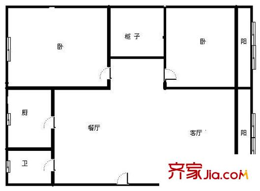鳳凰商貿城戶型圖2室2廳 戶型圖 2室2廳1衛(wèi)1廚