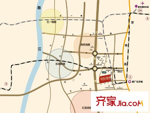 紅墅灣交通圖區(qū)位圖