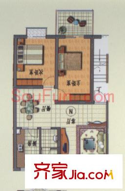 錦繡中星戶(hù)型圖2室2廳 戶(hù)型圖 2室2廳1衛(wèi)1廚