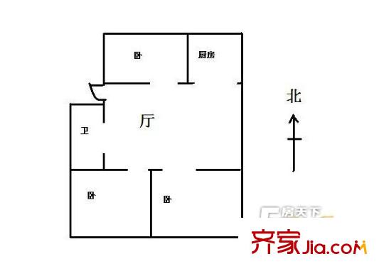 華天新城戶型圖3室2廳 戶型圖 3室2廳1衛(wèi)1廚