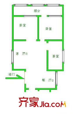 遠大小區(qū)戶型圖3室2廳2衛(wèi)1廚  戶型圖 3室2廳2衛(wèi)1廚