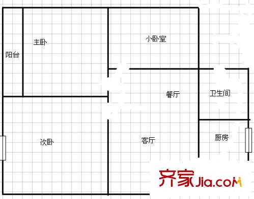 遠大小區(qū)戶型圖3室2廳1衛(wèi)1廚  戶型圖 3室2廳1衛(wèi)1廚