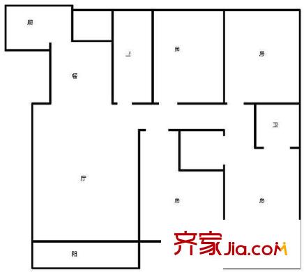 風(fēng)尚國(guó)際戶型圖4室2廳 戶型圖 4室2廳2衛(wèi)1廚