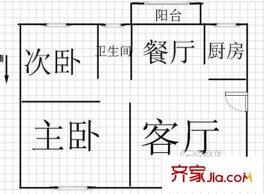航發(fā)錦繡家園戶型圖5室2廳 戶型圖 5室2廳2衛(wèi)1廚