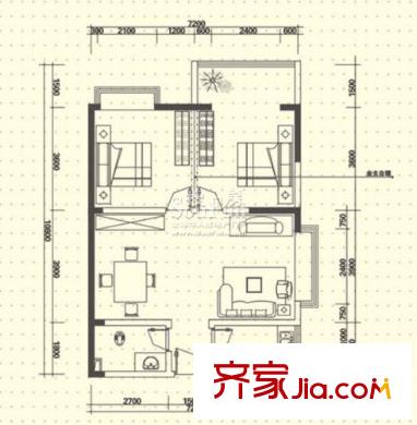 長(zhǎng)城非常生活戶型圖3室2廳2衛(wèi)戶型圖 3室2廳2衛(wèi)