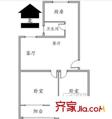 獅子山社區(qū)戶型圖2室2廳 戶型圖 2室2廳1衛(wèi)1廚