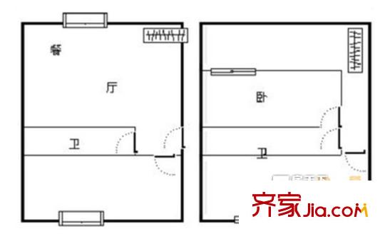 曼哈頓新貴戶(hù)型圖3室2廳 戶(hù)型圖 3室2廳2衛(wèi)1廚