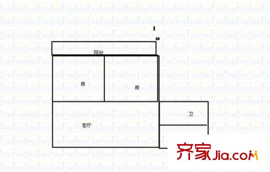 長(zhǎng)探家園 2室 戶型圖