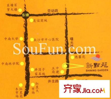 新點(diǎn)苑交通圖