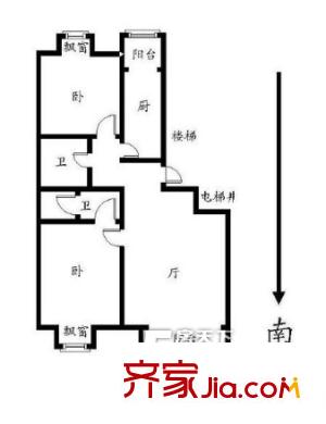 淞雅苑戶型圖3室2廳 戶型圖 3室2廳2衛(wèi)1廚