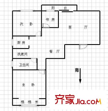 旭日東升戶(hù)型圖3室2廳1衛(wèi)1廚 戶(hù)型圖 3室2廳1衛(wèi)1廚