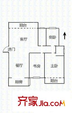 水映青山戶型圖3室2廳  戶型圖 3室2廳1衛(wèi)1廚