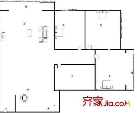 2076至高點戶型圖1室1廳1廚1衛(wèi) 戶型圖 1室1廳1衛(wèi)1廚