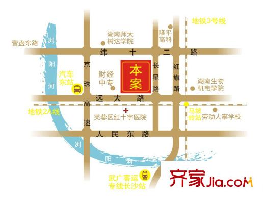 長房東方人家交通圖地圖