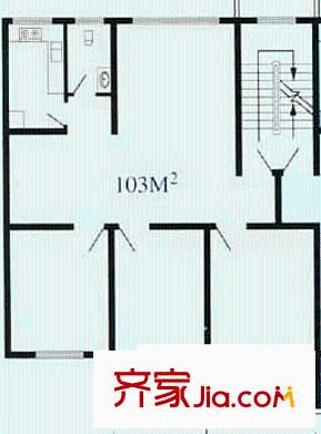 景芳苑戶型圖3室2廳2衛(wèi)1廚