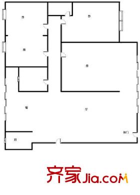 迎新佳苑戶型圖4室2廳2衛(wèi)1廚  戶型圖 4室2廳2衛(wèi)1廚