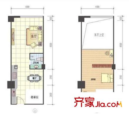 QQ生活館戶型圖1室1廳1衛(wèi)1廚 戶型圖 1室1廳1衛(wèi)1廚