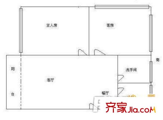 信和苑戶型圖2室2廳 戶型圖 2室2廳1衛(wèi)1廚