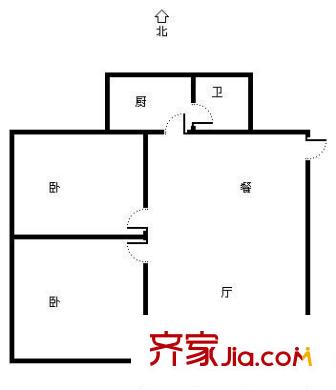 阿彌嶺社區(qū)戶型圖2室2廳 戶型圖 2室2廳1衛(wèi)1廚