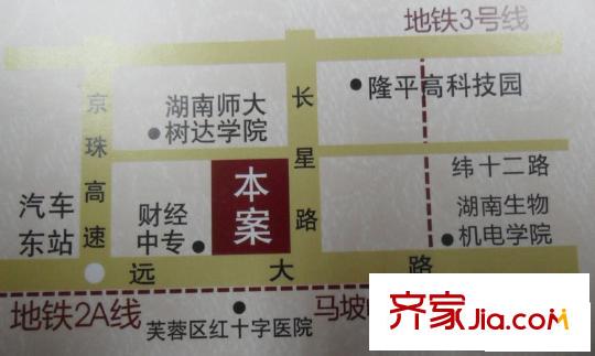 長房東方人家交通圖