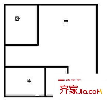 自由.COM戶型圖1室1廳1衛(wèi)1廚 戶型圖 1室1廳1衛(wèi)1廚