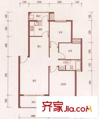 牛婆塘文明社區(qū)戶型圖2室1廳1衛(wèi)1廚 戶型圖 2室1廳1衛(wèi)1廚