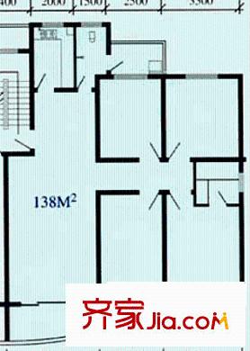 景芳苑戶型圖4室2廳2衛(wèi)1廚