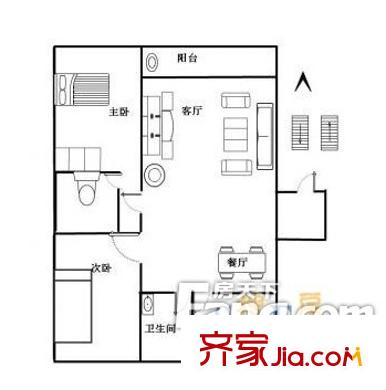 景芳苑戶型圖2室2廳 戶型圖 2室2廳1衛(wèi)1廚