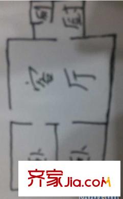 龍吉灣戶型圖2室2廳 戶型圖 2室2廳1衛(wèi)1廚