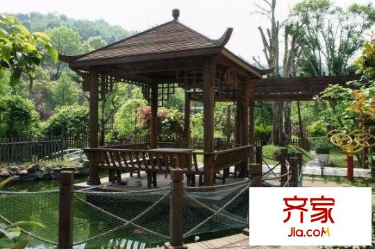 同升湖山莊外景圖