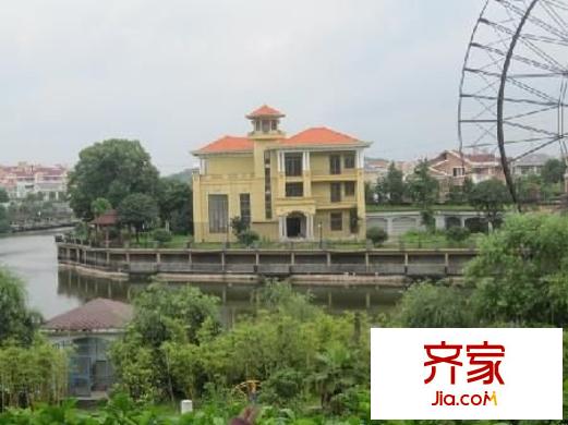 同升湖山莊外景圖